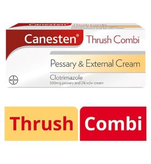 Canesten Thrush Combi Pessary & External Cream, 2 pack