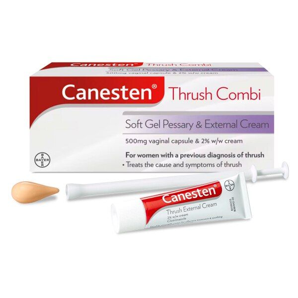 Canesten Thrush Combi Soft Gel Pessary &amp;amp; External Cream 500mg