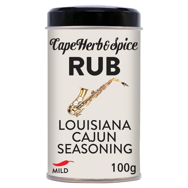 Cape Herb &amp;amp; Spice Louisiana Cajun Seasoning Rub Tin   100g