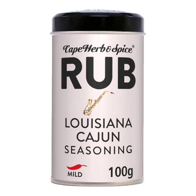 Cape Herb &amp;amp; Spice Louisiana Cajun Seasoning Rub Tin   100g