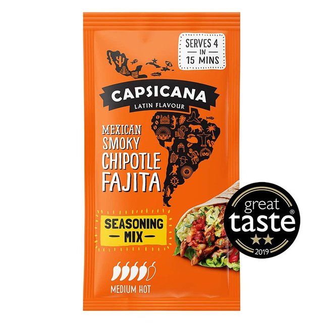 Capsicana Mexican Smoked Cumin & Chipotle Fajita Seasoning Mix Medium/Hot