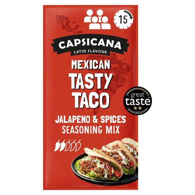 Capsicana Mexican Tasty Taco Seasoning Mix Medium/Mild   28g