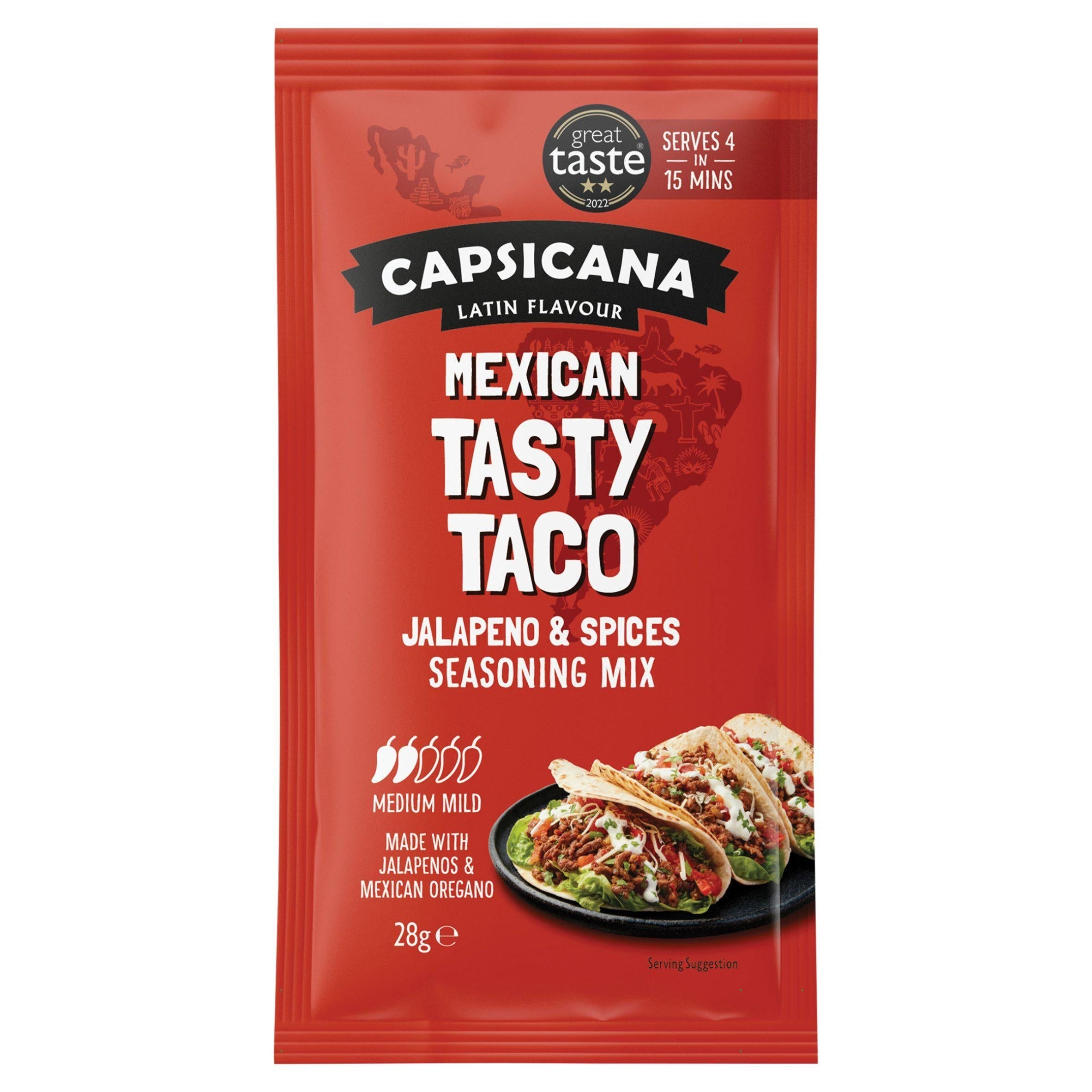 Capsicana Tasty Taco Seasoning Mix 28g