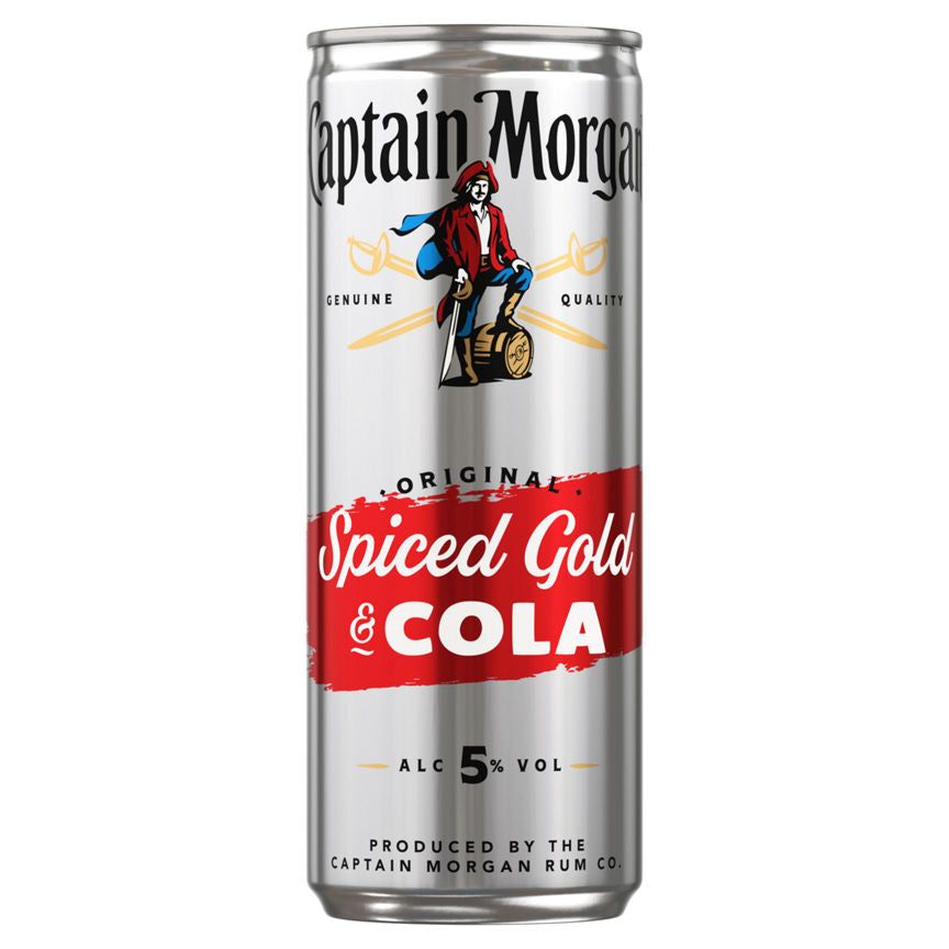 Captain Morgan Original Spiced Gold &amp;amp; Cola Ready to Drink Premix Can