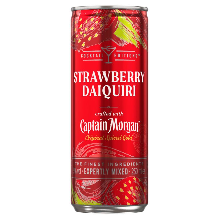 Captain Morgan Strawberry Daiquiri Ready To Drink Can