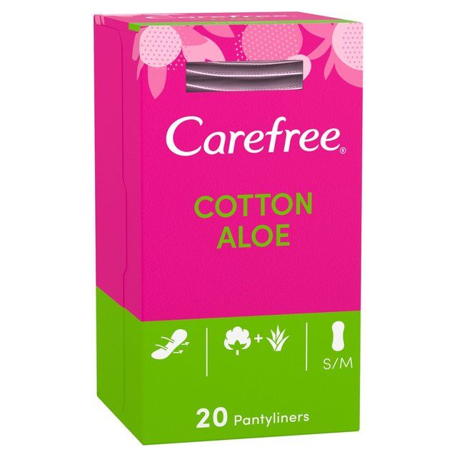 Carefree Breathable Pantyliners with Aloe Single Wrapped   20 per pack