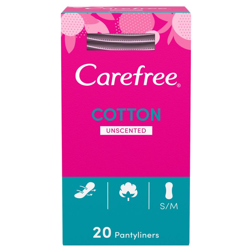 Carefree Breathable Pantyliners With Cotton Extract