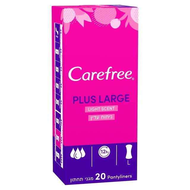 Carefree Plus Large Light Scent Pantyliners   20 per pack