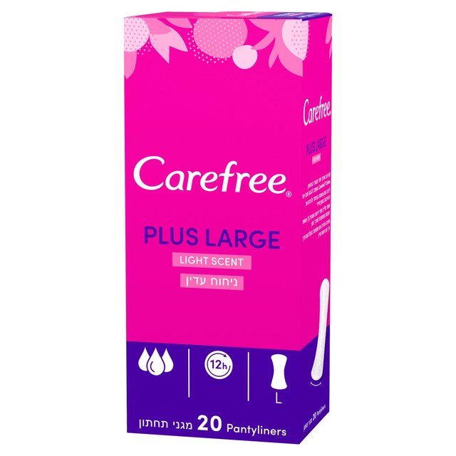 Carefree Plus Large Light Scent Pantyliners   20 per pack