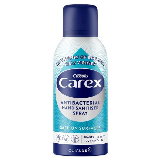 Carex Antibacterial Hand and Surface Sanitising Spray   100ml