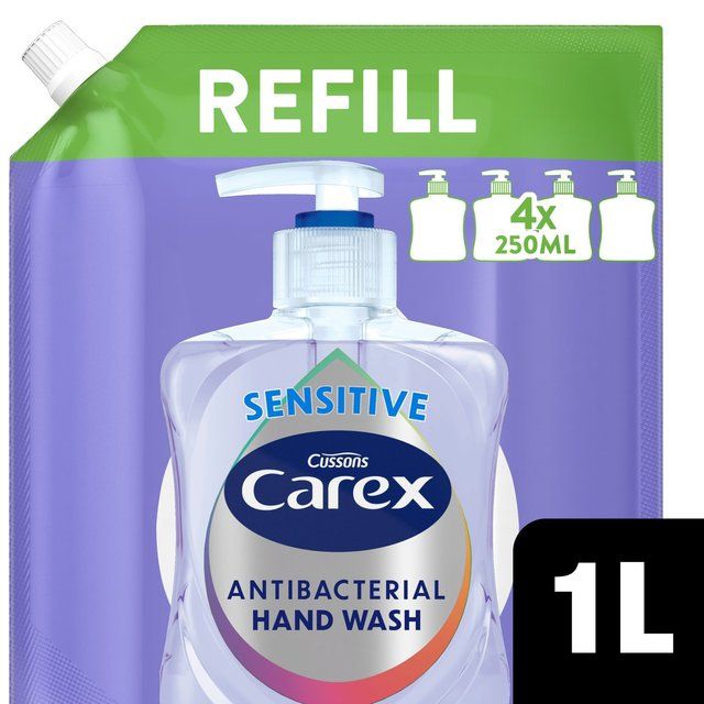 Carex Sensitive Antibacterial Handwash Refill   1L