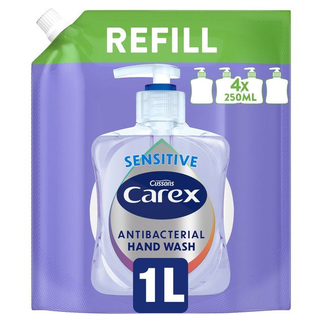 Carex Sensitive Antibacterial Handwash Refill   1L