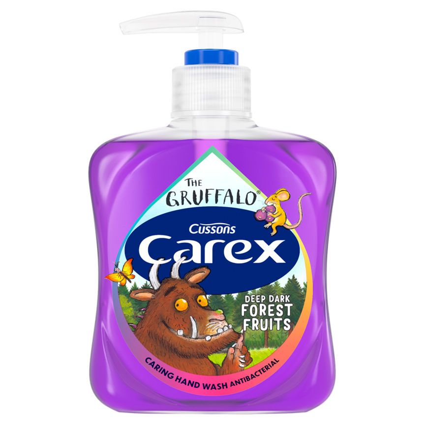 Carex The Gruffalo Deep Dark Forest Fruits Caring Hand Wash Antibacterial 250ml