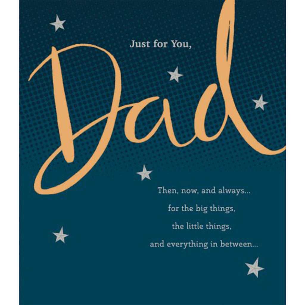 Carlton Happy Birthday Dad Card Just For You Gold Greeting Card