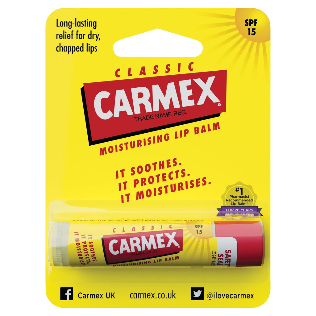 Carmex Classic Moisturising Lip Balm SPF 15 4.25g