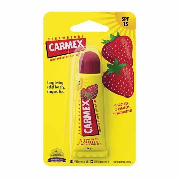 Carmex Moisturising Lip Balm Strawberry SPF 15 10g