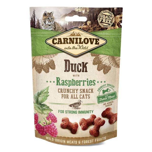 Carnilove Duck with Raspberries Crunchy Cat Treats   50g