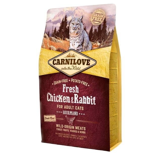 Carnilove Fresh Chicken & Rabbit Adult Cat Food   2kg