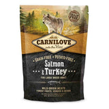 Carnilove Grain Free Adult Large Breed Salmon &amp;amp; Turkey Dry Dog Food   1.5kg