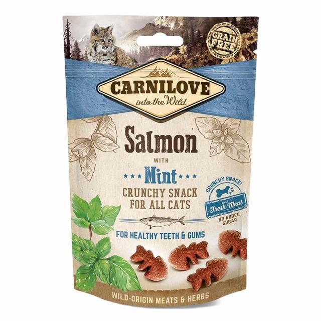 Carnilove Salmon with Mint Crunchy Cat Treats   50g