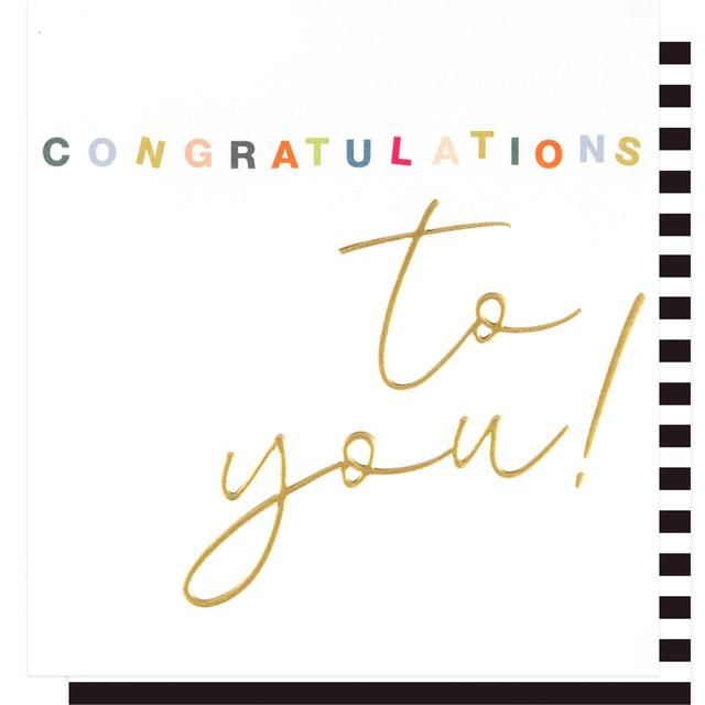 Caroline Gardner Congratulations Card