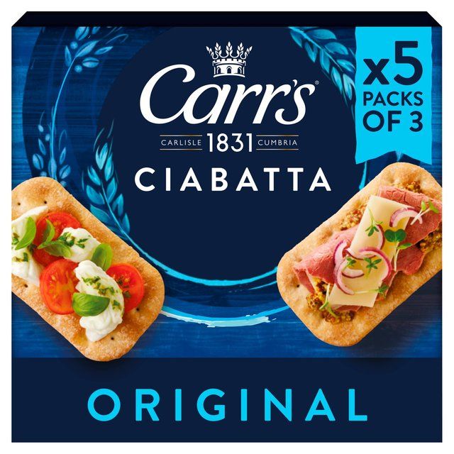 Carr's Ciabatta Original Crackers Multipack   5 x 28g