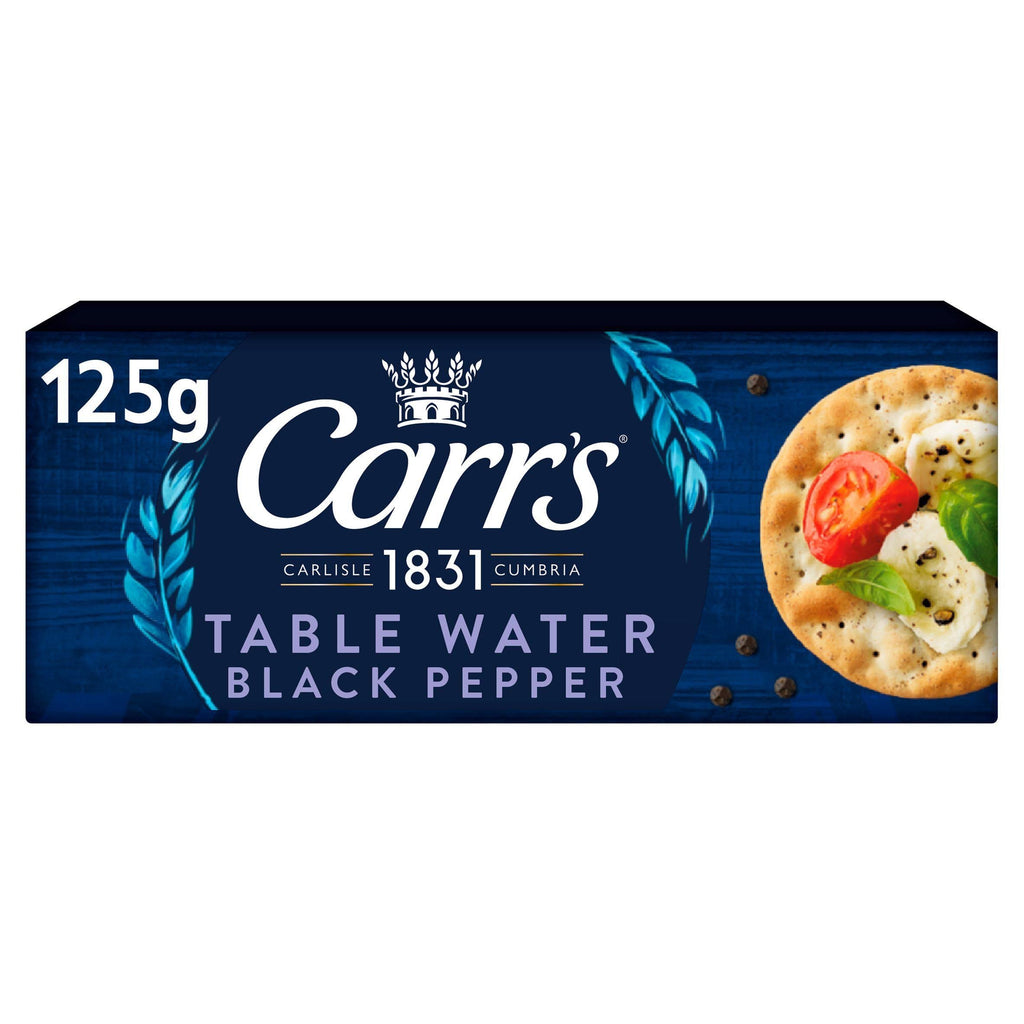 Carr's Table Water Cracked Black Pepper Crackers 125g