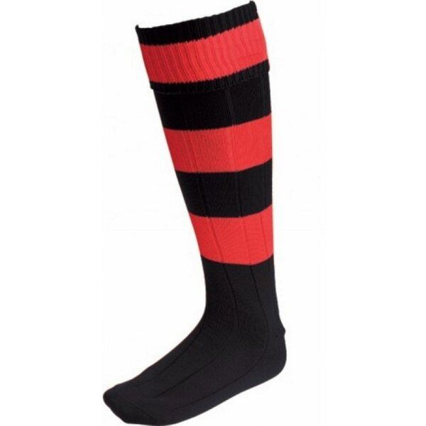 Carta Sport Kids Euro Ankle Socks (3-6) Black/Scarlet Red