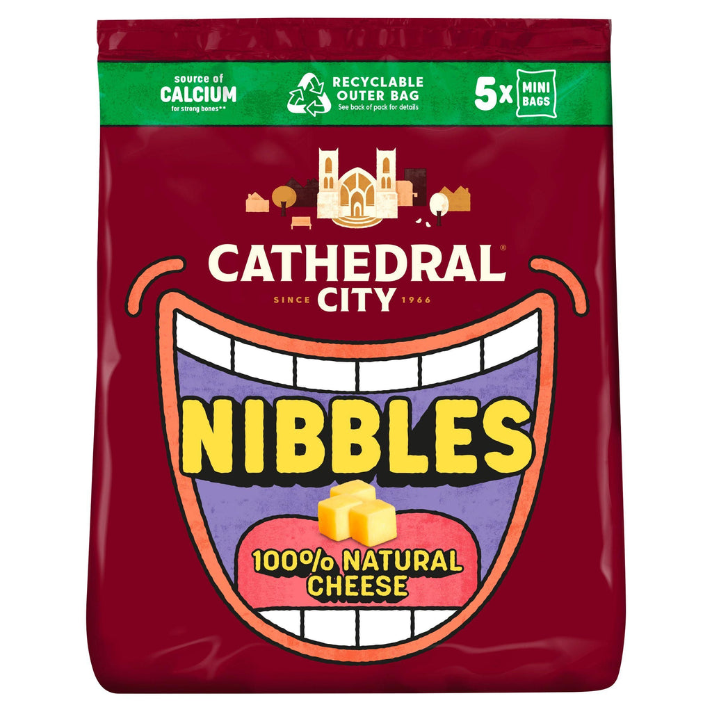 Cathedral City Kids Snack Nibbles Mild Lighter Cheese 5x16g