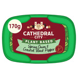 Cathedral City Spring Onion &amp;amp; Cracked Black Pepper Plant Based Alternative to Soft Cheese 170g