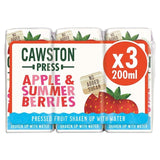 Cawston Press Apple &amp;amp; Summer Berries Juice   3 x 200ml