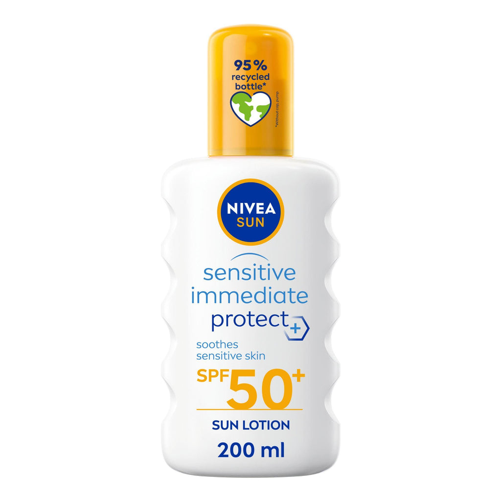 Nivea Sun Sensitive Immediate Protect Sunscreen Spray SPF 50 200ml