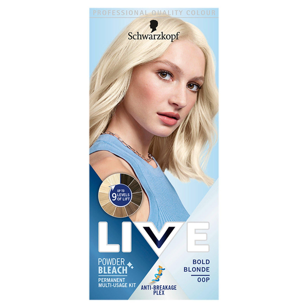 Schwarzkopf Live Bold Blonde Powder Bleach Permanent Multi Usage Kit