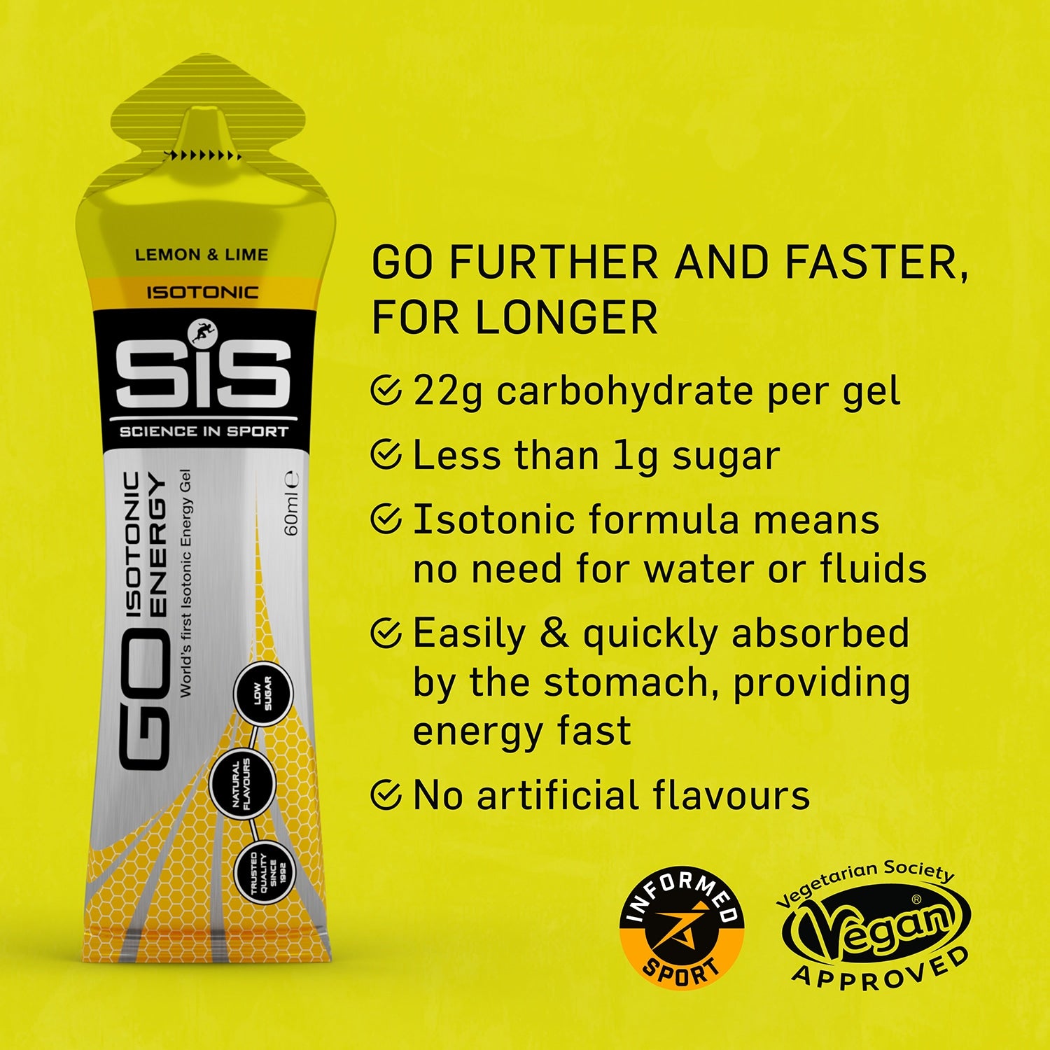 SiS GO Isotonic Energy Gel Orange 6 x 60ml - 998778