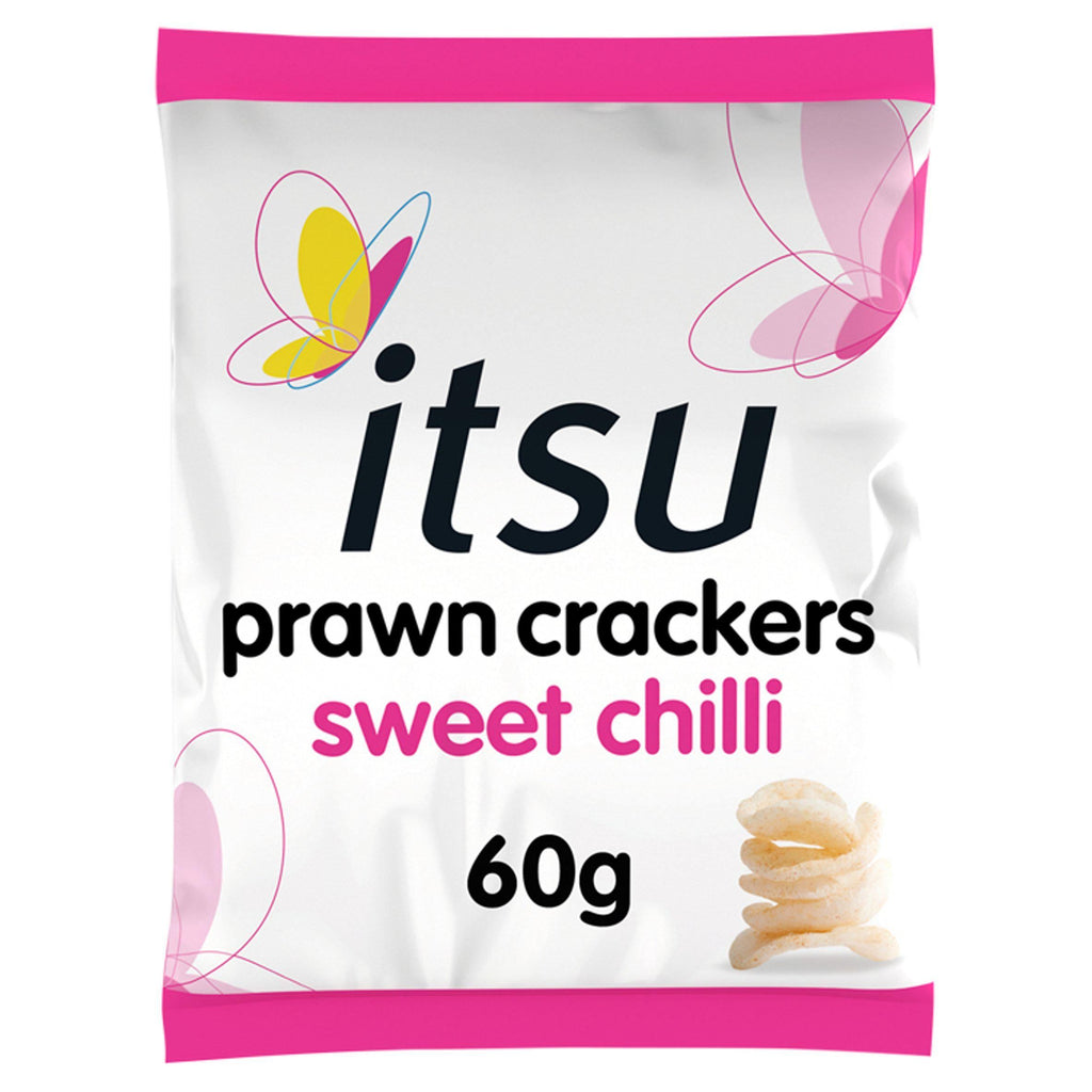 itsu New Sweet Chilli Prawn Crackers Sharing Bag 60g