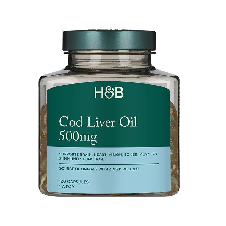 Holland &amp; Barrett Pure Cod Liver Oil 1000mg 120 Capsules