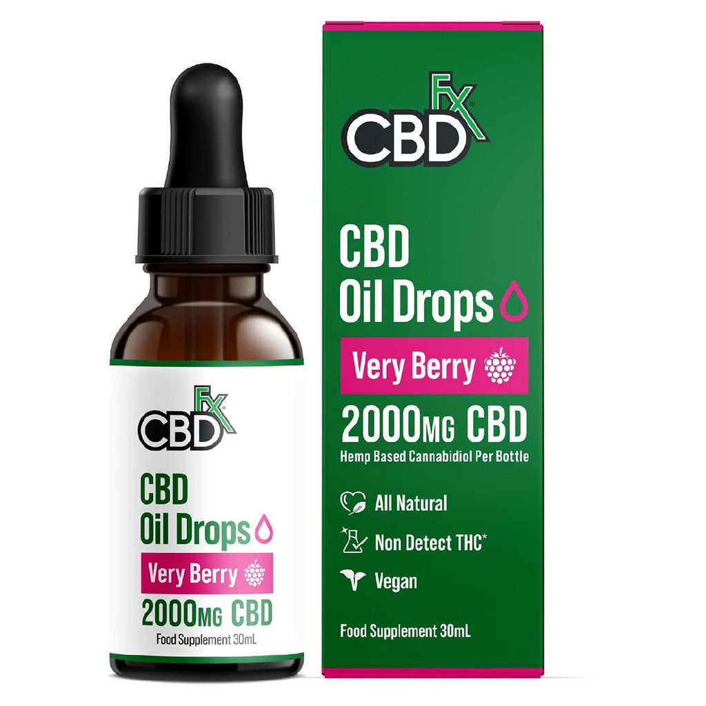 CBDfx CBD Oil 2000mg Very Berry - 30ml