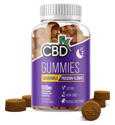 CBDfx Gummies Chamomile &amp;amp; Passion Flower Sleep 1500mg - 60 Gummies