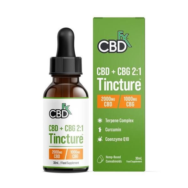 CBDfx Wellness 2:1 Oil Drops - 2000mg CBD/1000mg CBG