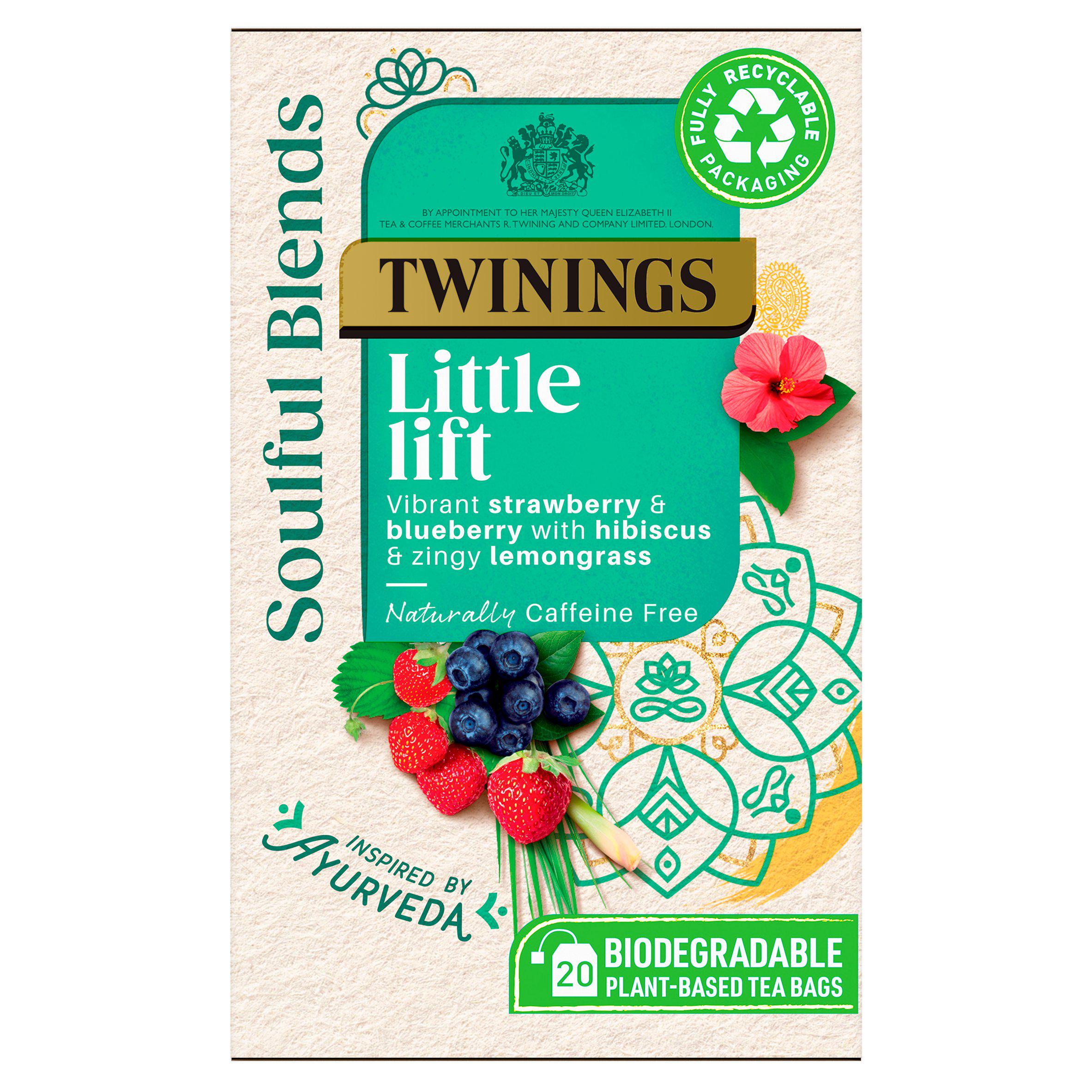 Twinings Soulful Blends Little Lift 20 Plant-Based Tea Bags 36g GOODS Sainsburys   