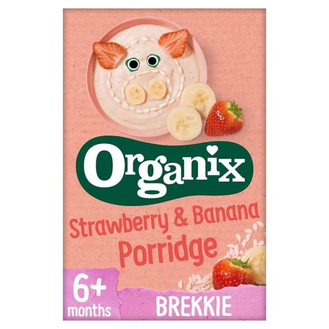 Organix Strawberry & Banana Organic Baby Porridge 6 mths+   120g