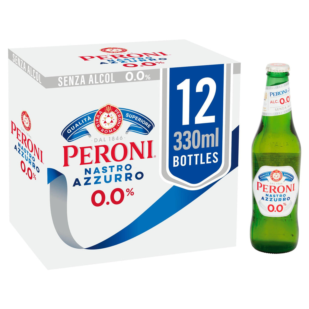 Peroni Nastro Azzurro 0.0% Alcohol Free Beer 12x330ml