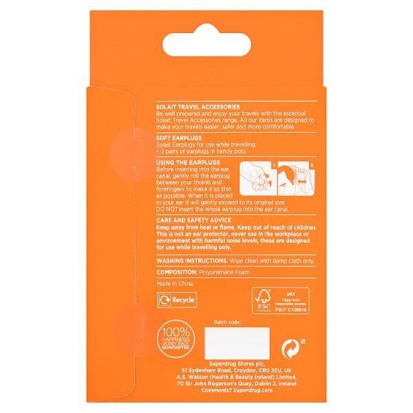 Solait Earplugs Set of 2 GOODS Superdrug   