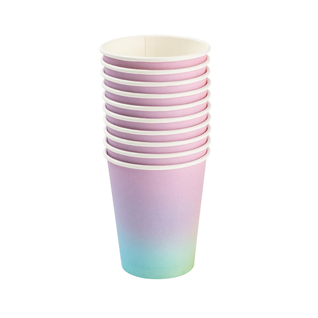 Wonder Rainbow Ombre Paper Cups