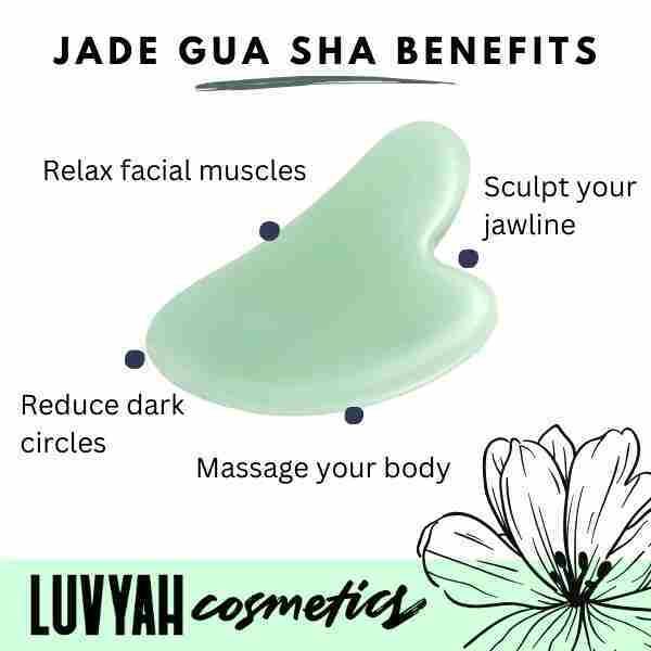 LUVYAH Cosmetics Jade Gua Sha Face Body Massage Tool GOODS Superdrug   