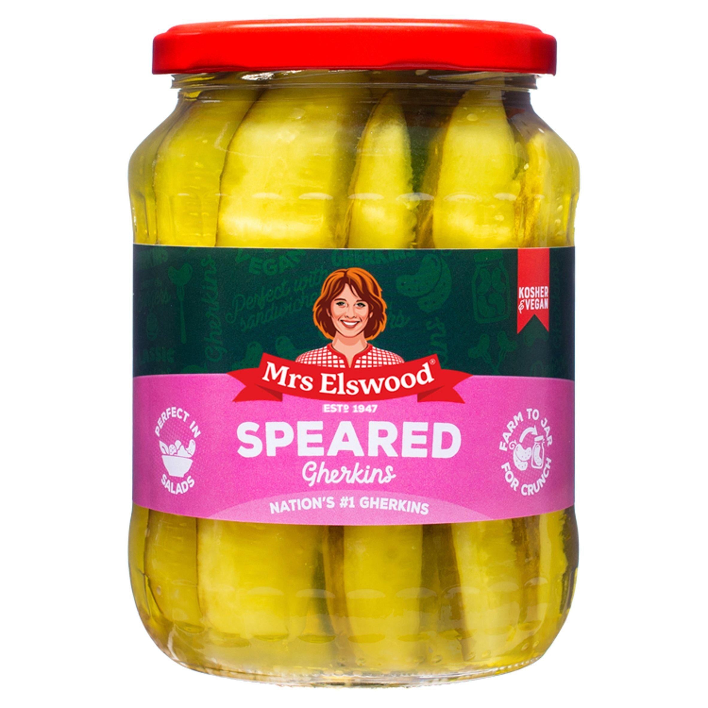 Mrs Elswood Sweet Pickled Cucumber Spears 670g Bigger packs Sainsburys   