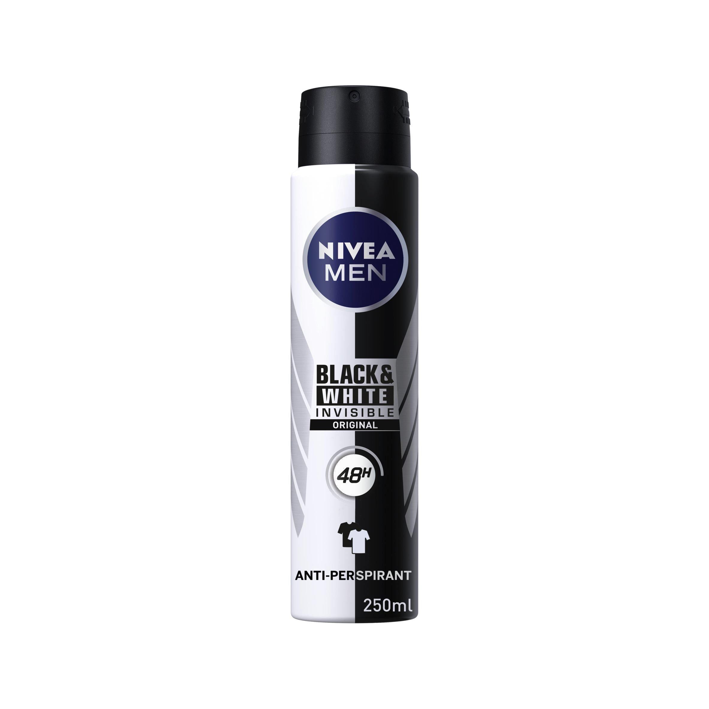 Nivea Men Black & White Original Anti Perspirant Deodorant Spray 250ml GOODS Sainsburys   