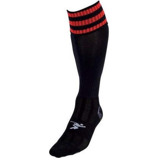 Precision Kids Pro Football Socks (3-6) GOODS Superdrug Black/Red  