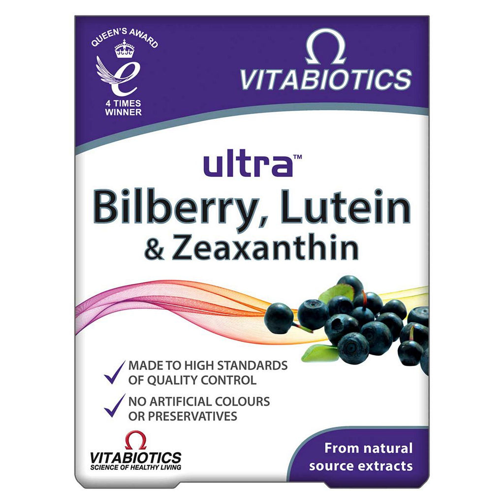 Vitabiotics Ultra Bilberry, Lutein & Zeaxanthin - 30 Tablets