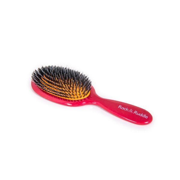 Rock & Ruddle Red Shimmer Small Synthetic Bristle Hairbrush